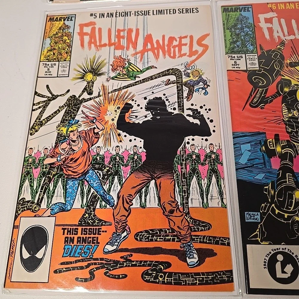 Marvel Fallen Angels Comic Lot #1-8 1987 Full Limited Series‎ X-Men Spinoff Book